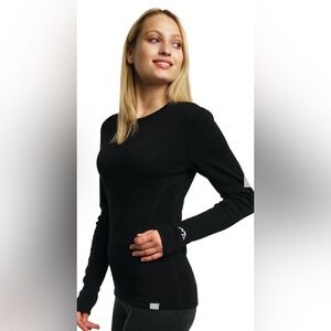 NWT Merino Tech Merino 250 Superfine Based Layer Black Long Sleeve Size L